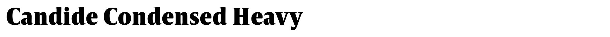 Candide Condensed Heavy image